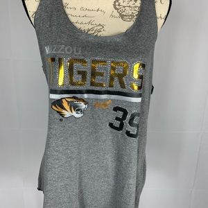 NWT mizzou tigers women’s razor back tank top